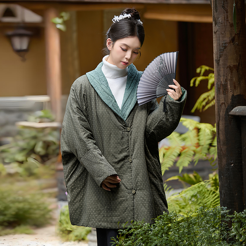 2025新款茶服女禅意文艺中国风棉服茶艺服装女冬季禅服新中式外套