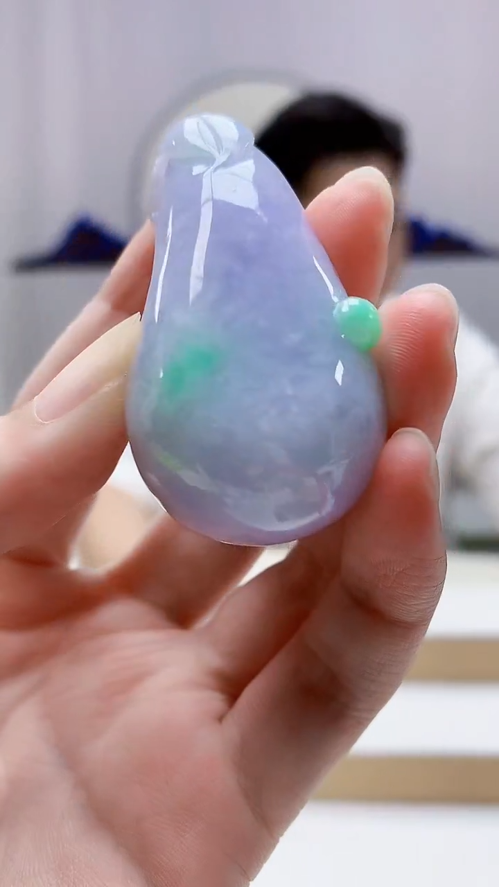 未镶嵌定制翡翠4917zm-毛货挂件90瓜