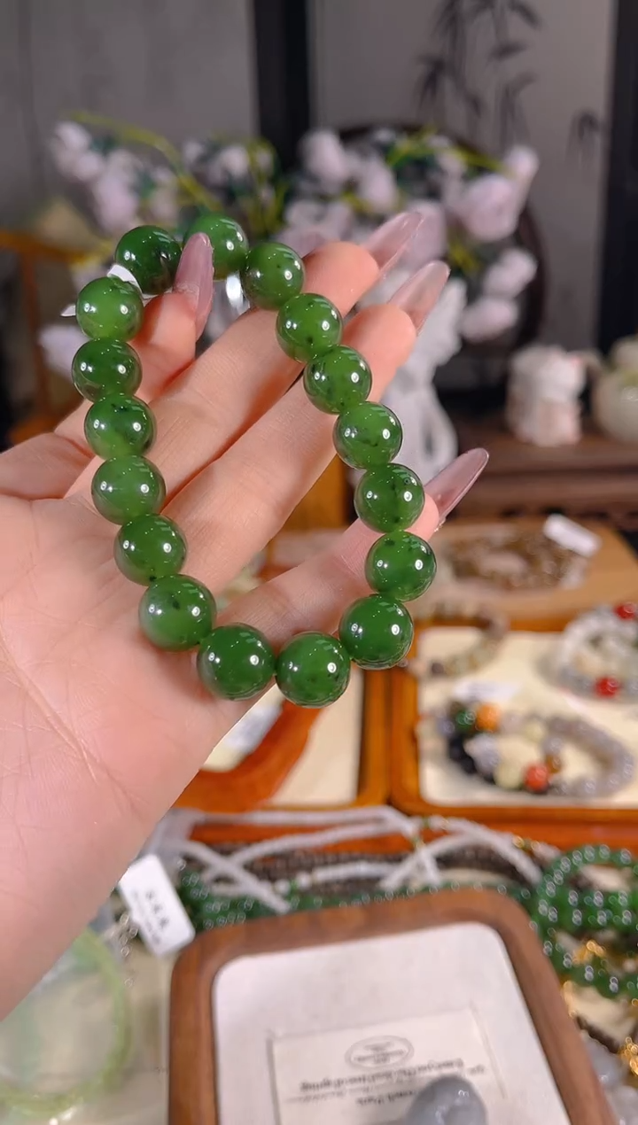 未镶嵌手链和田玉多样性发其一孤品默认微瑕