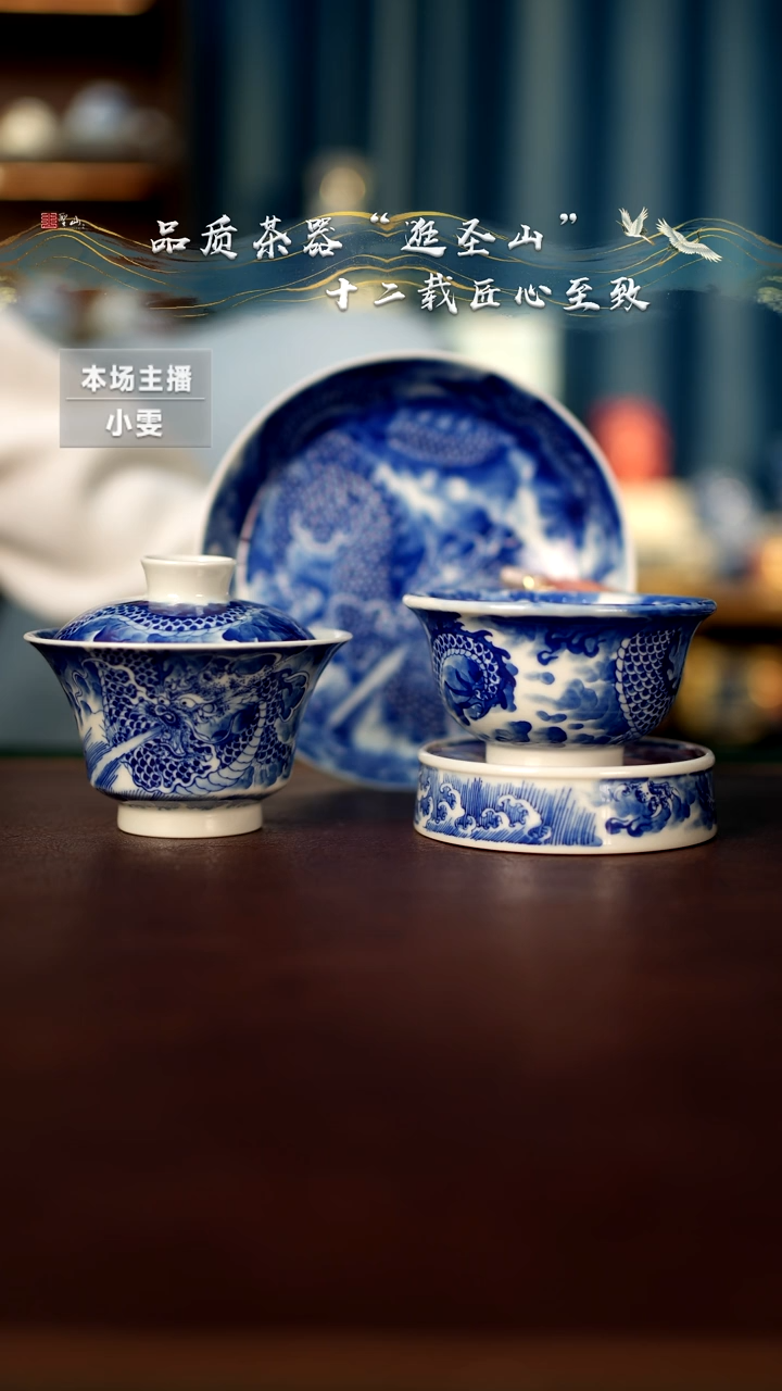 【闪购商品】青花龙吸水四件套