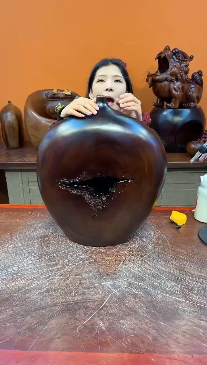 【闪购商品】稳定木实木创意花插