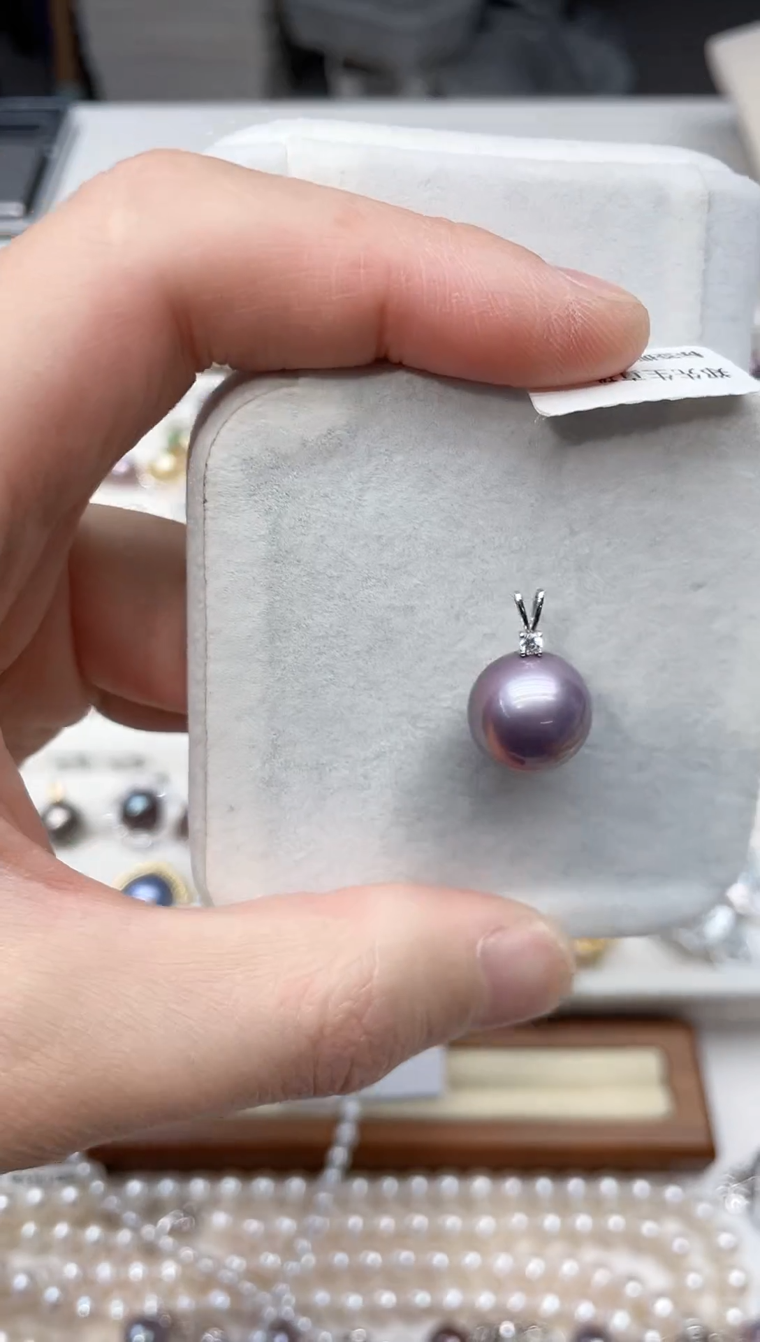 【闪购商品】淡水珍珠吊坠(不含链)18K金镶嵌吊坠