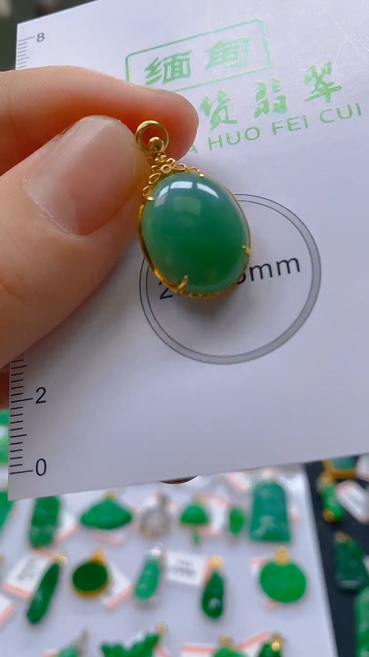 【闪购商品】翡翠颈饰18K金镶嵌 新号开播，全场乱卖