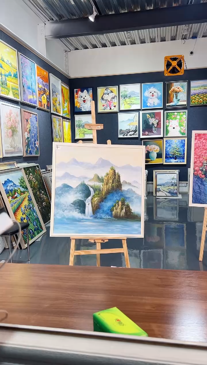 【闪购商品】油画118号 80*80 山水-手绘油画