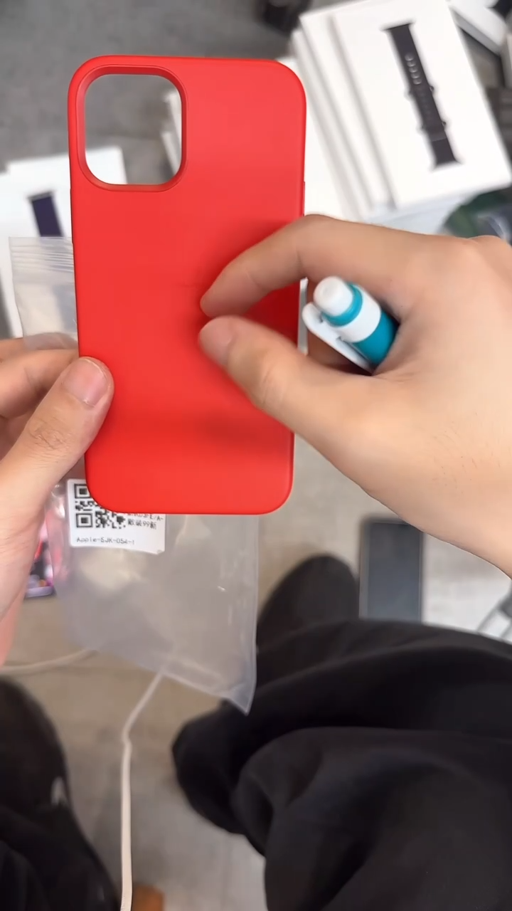 准新品12 12pro 绯红色皮革 无盒