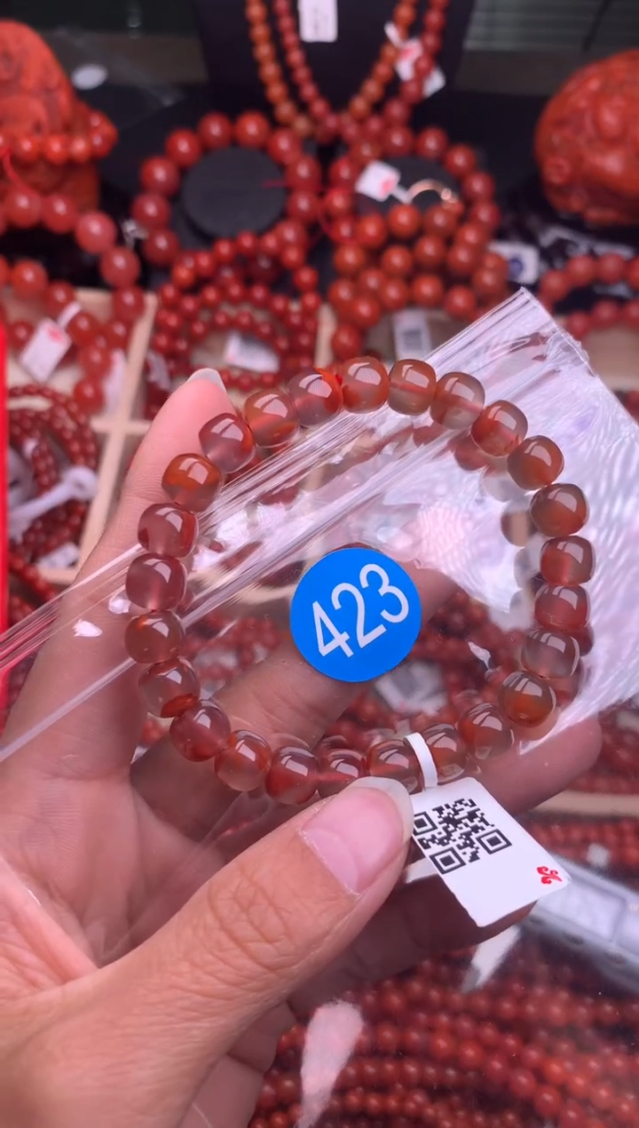 【闪购商品】南红玛瑙珠宝奇石合金423-8