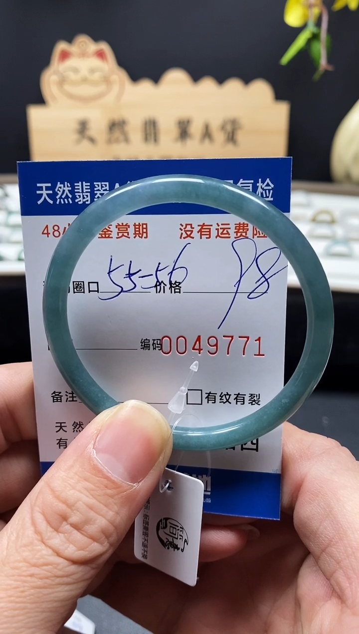 未镶嵌手镯翡翠9771