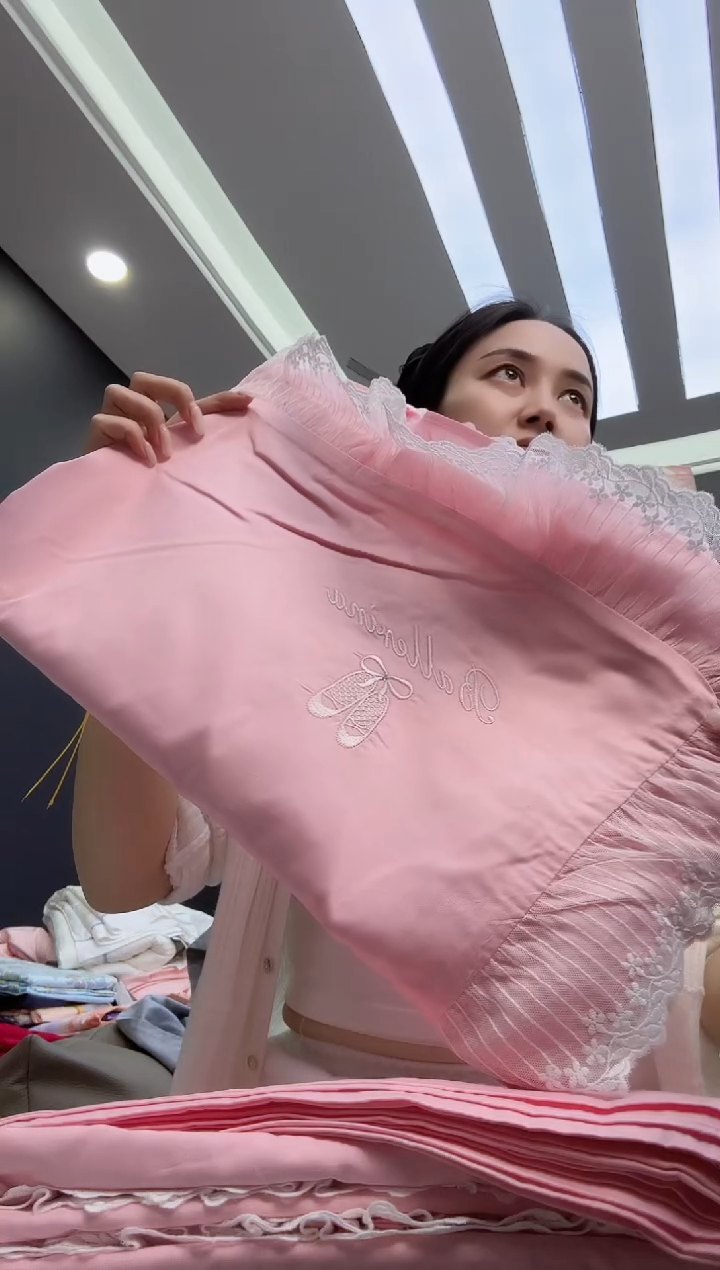 【闪购商品】新骨瓷四件套2.2*2.4m梦幻芭蕾粉-093