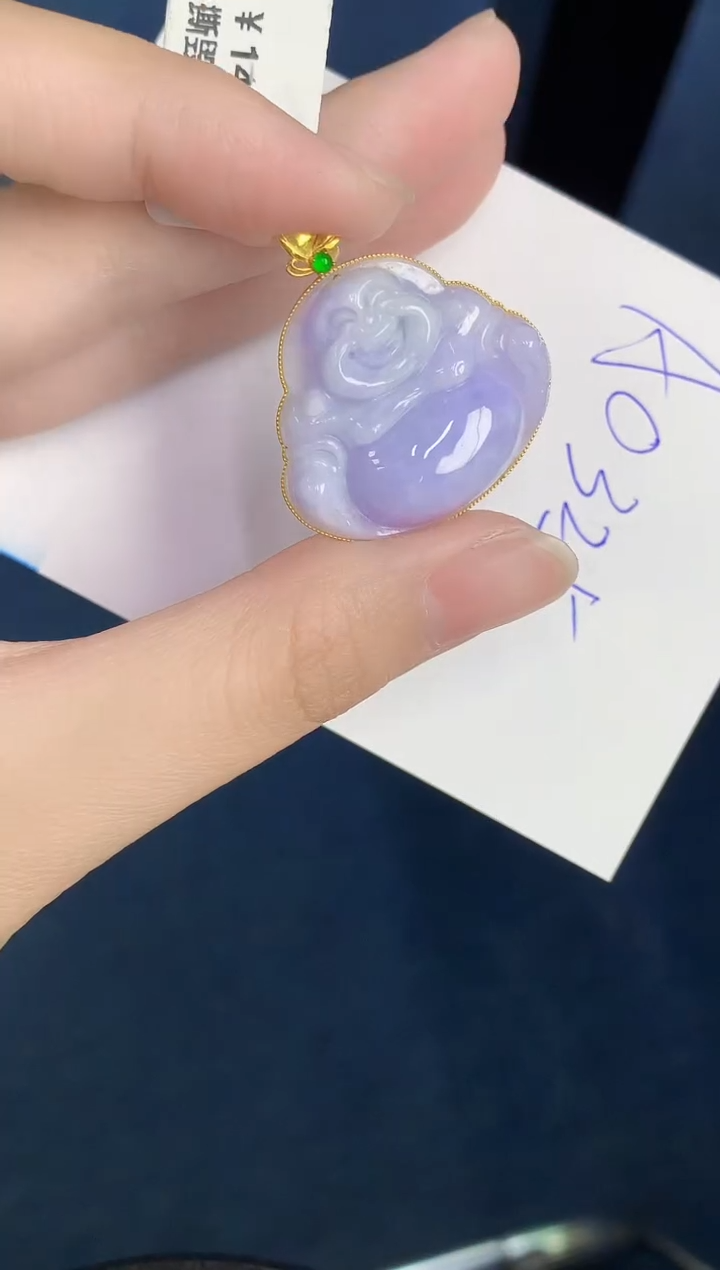 【闪购商品】翡翠颈饰18K金镶嵌000000000