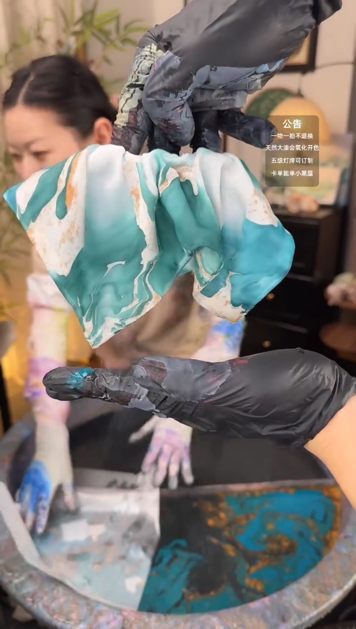 53  点翠 方巾发圈