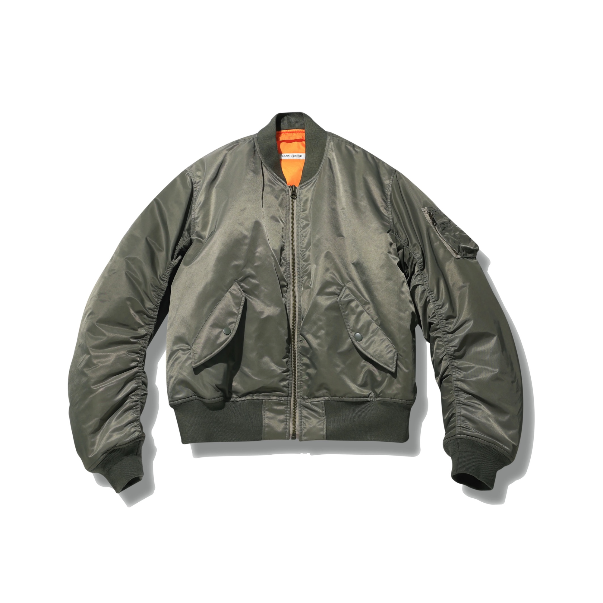 DANCI DONE元年复古老钱风 MA1 Bomber廓形保暖飞行夹克棉服外套