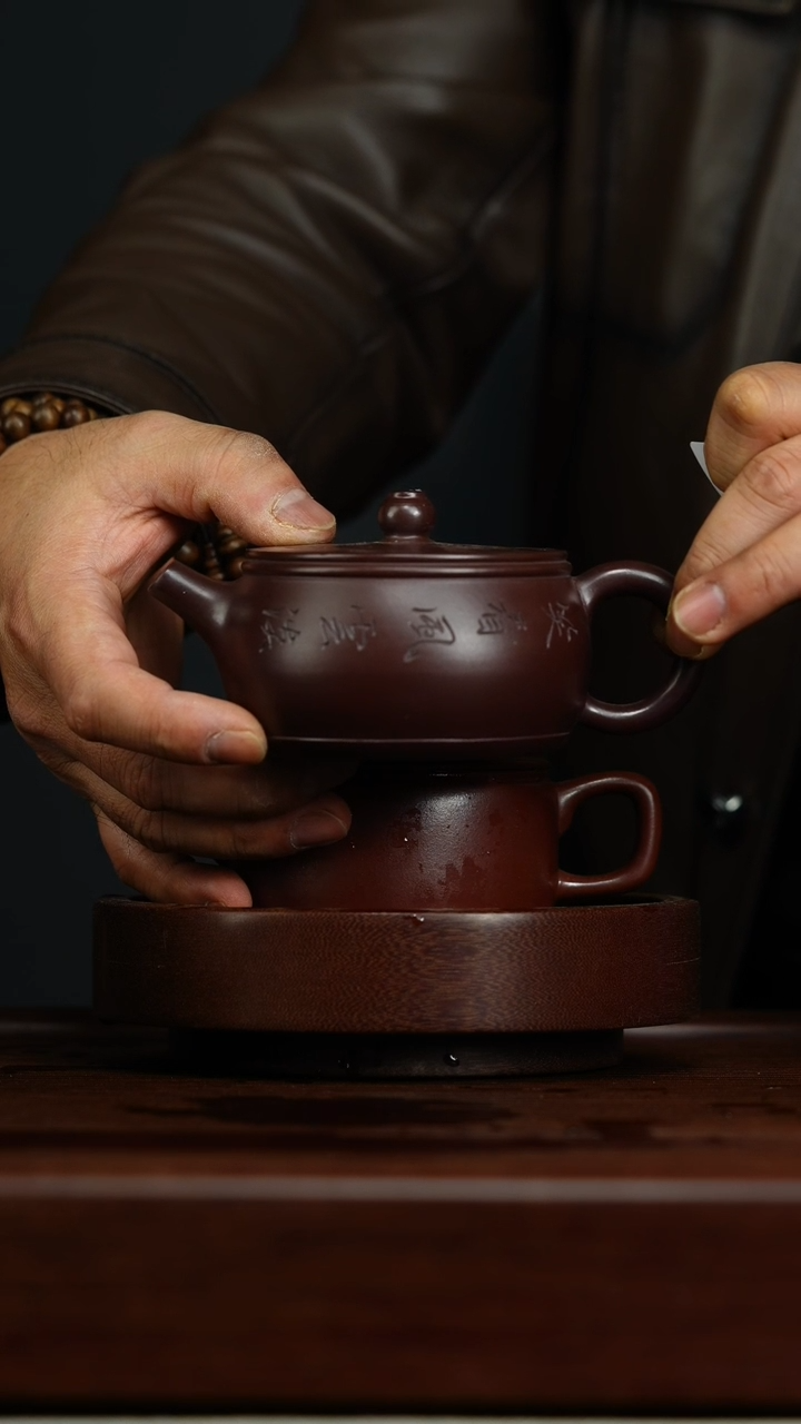 【闪购商品】紫砂茶壶p18石红汉瓦壶