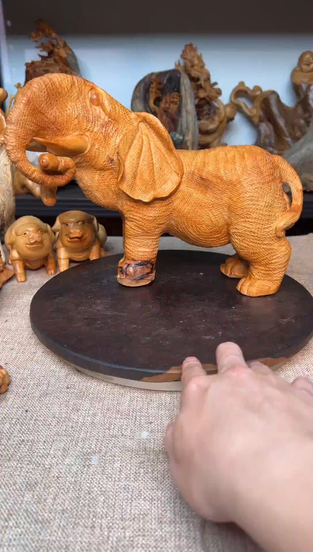 柏木（崖柏）湿*崖柏雕刻件