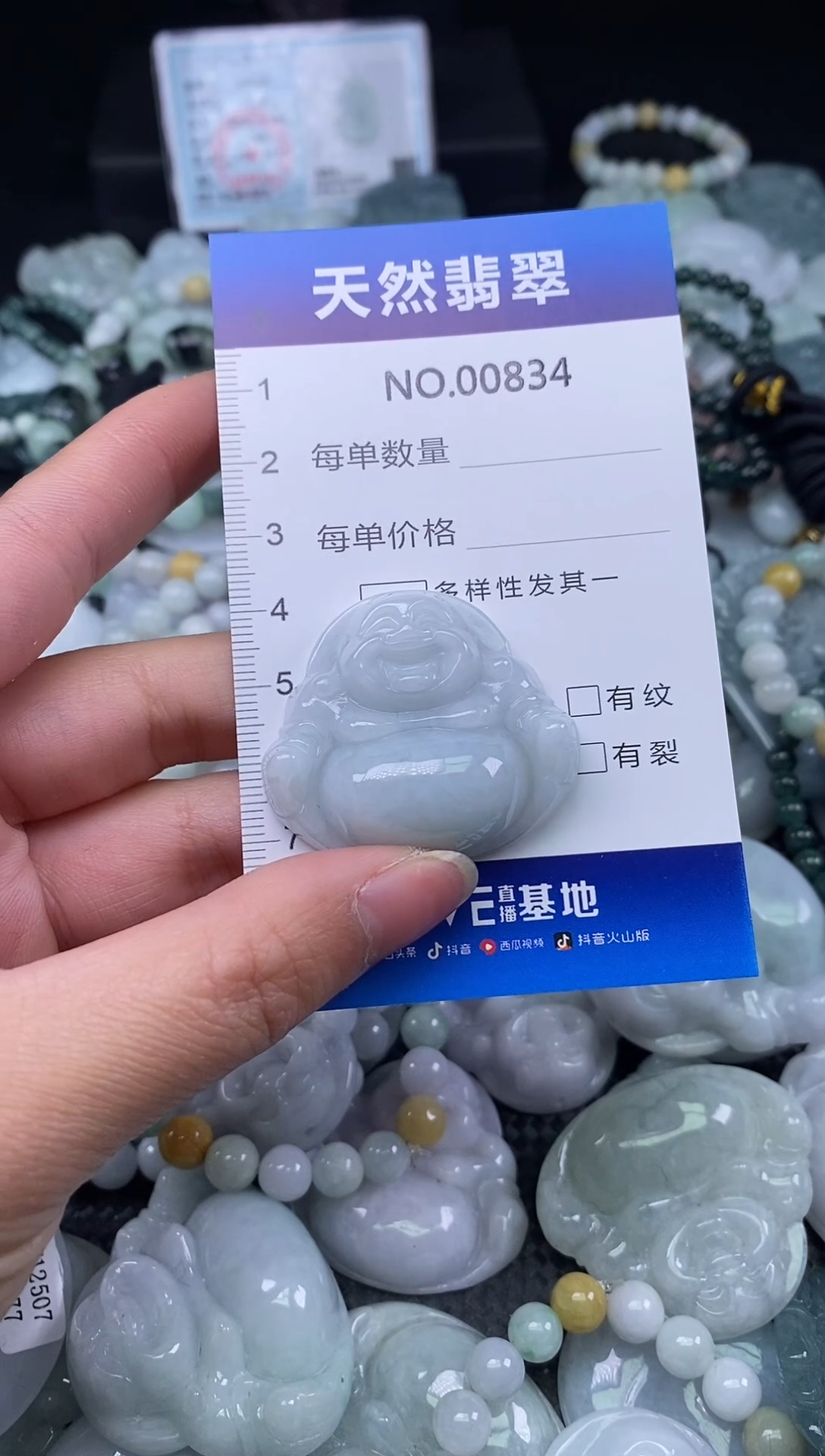 颈饰未镶嵌翡翠天然缅甸翡翠834