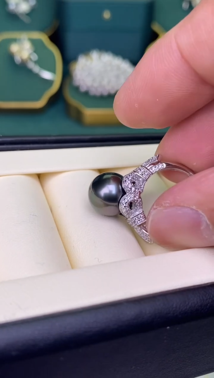 【闪购商品】海水珍珠戒指银S925镶嵌1