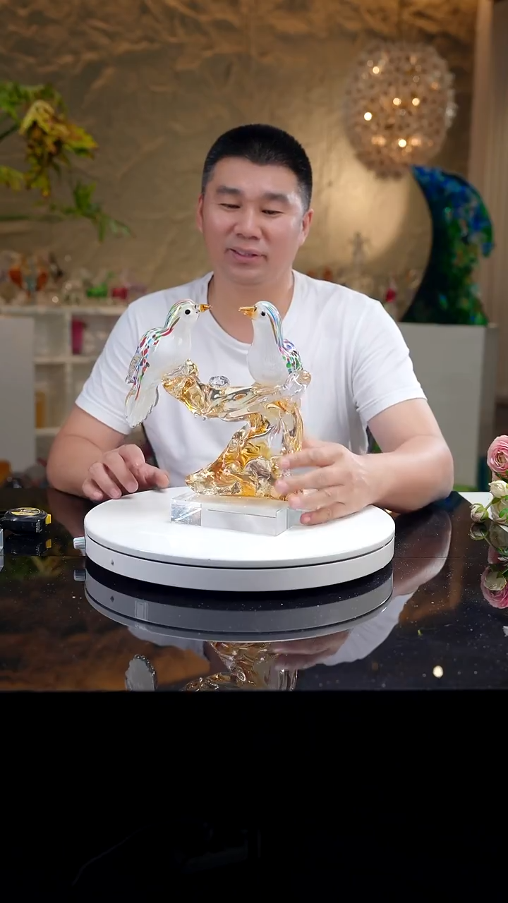 设计款水晶琉璃摆件