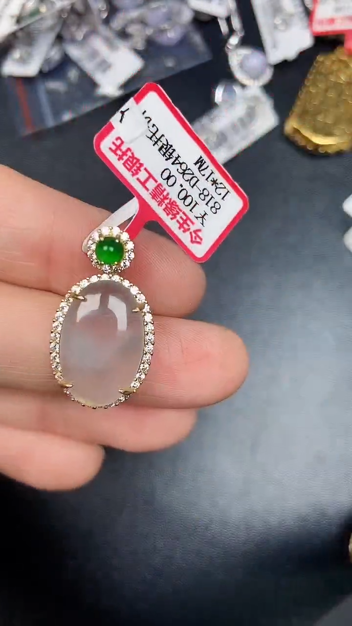 银S925镶嵌戒指翡翠3140