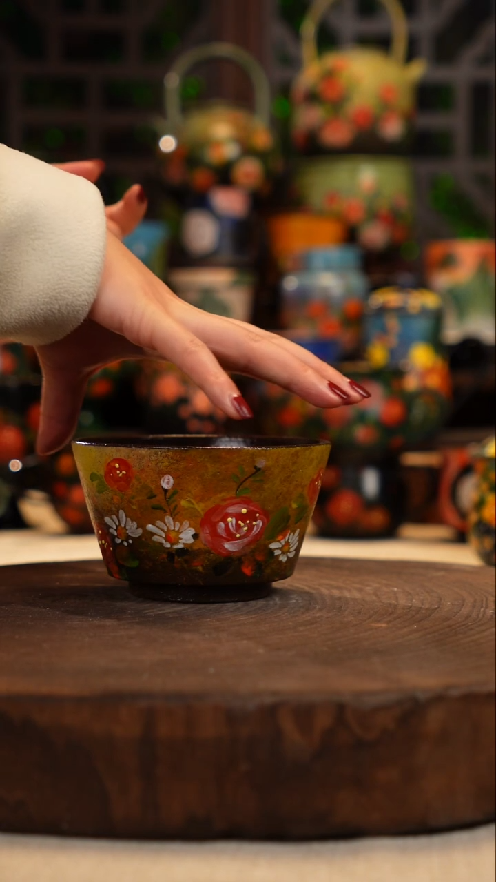 油画   釉下彩  碗