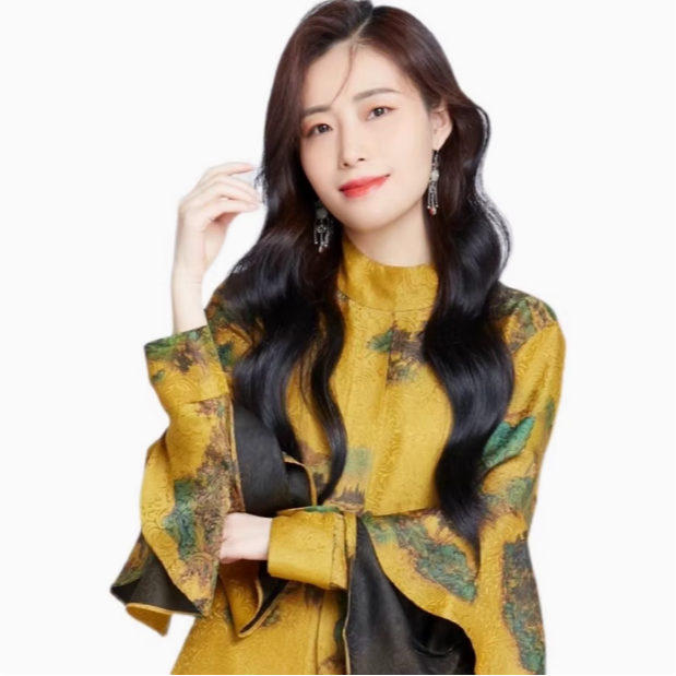 【娇娇美娇】涵兮孤品丝绒甲骨文外套