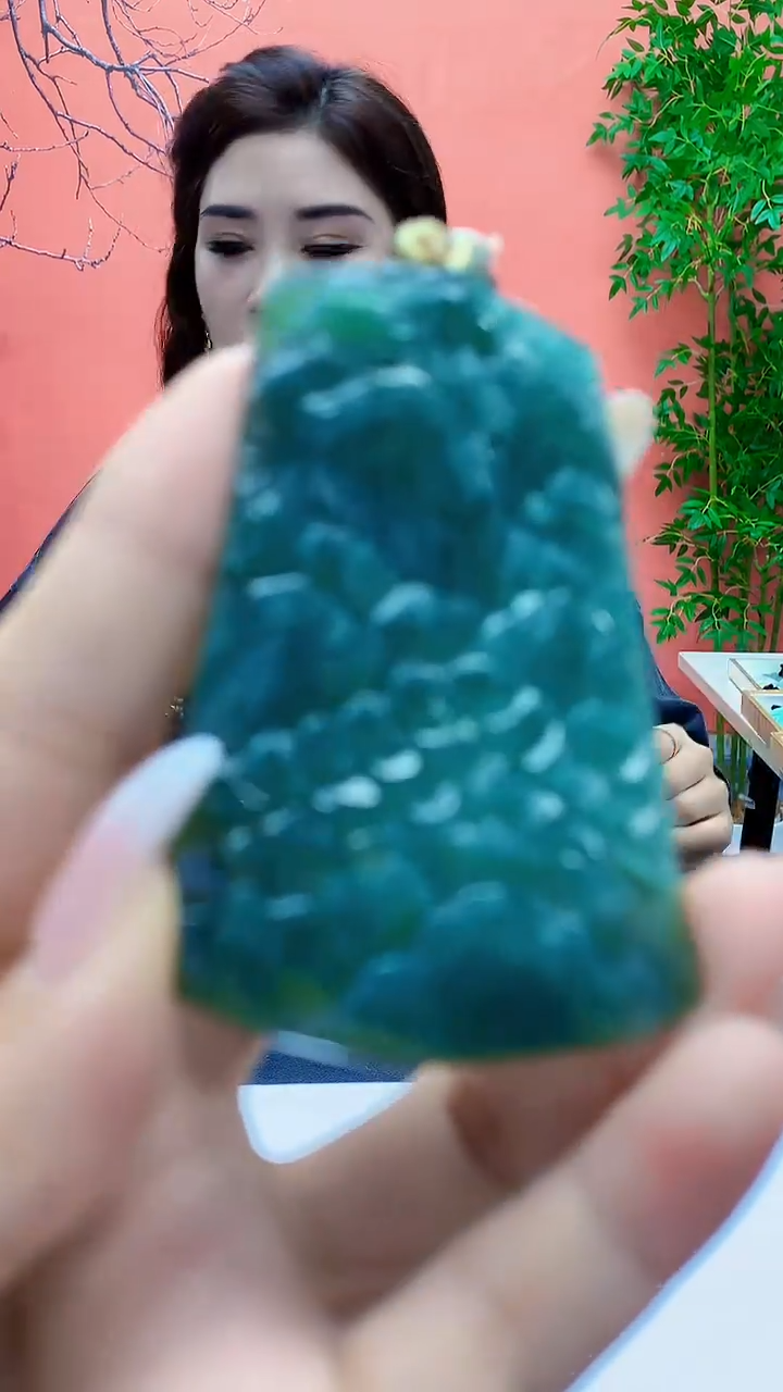 未镶嵌定制翡翠4829ty-毛货挂件150