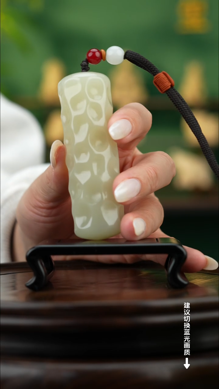 玉【锤纹】天然玉石手把件