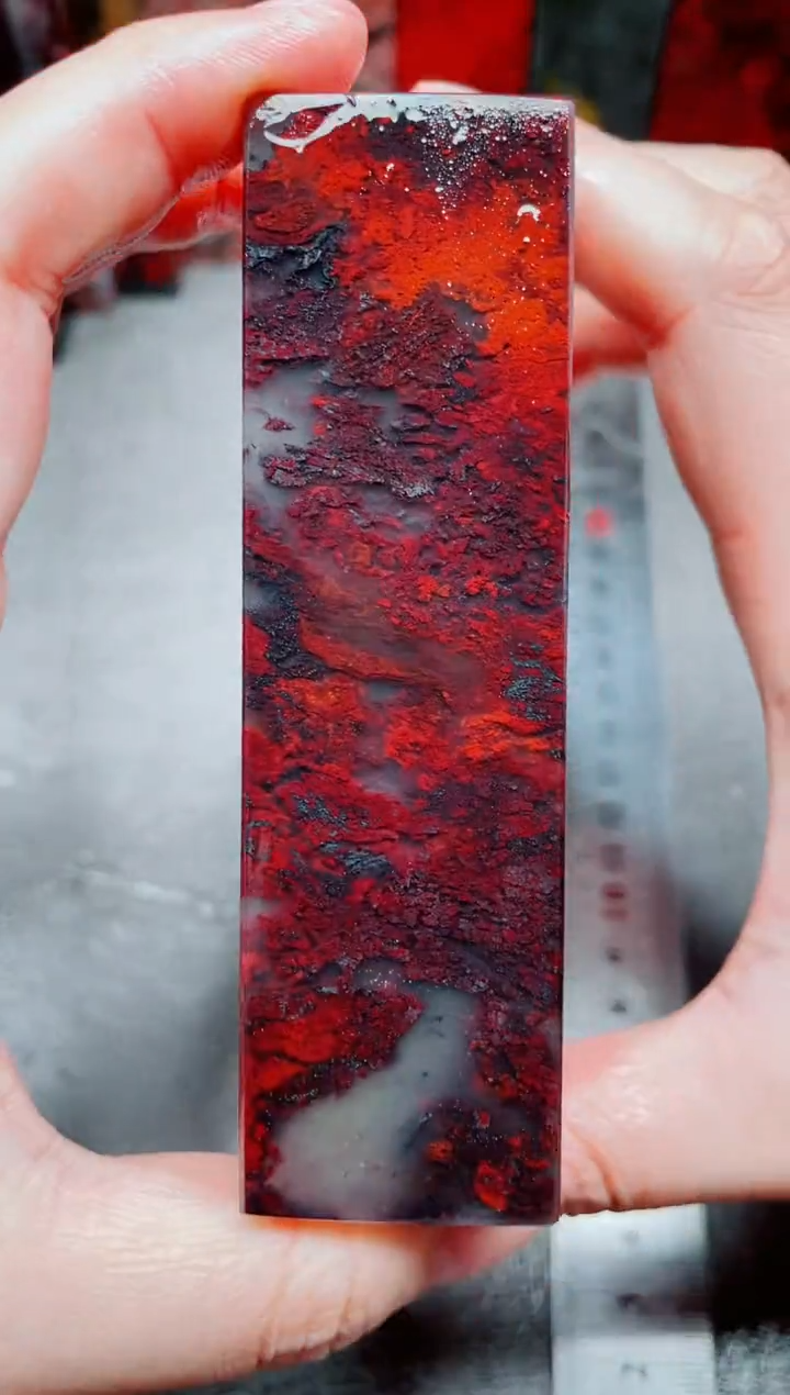 桂林鸡血玉素章3.0左右8