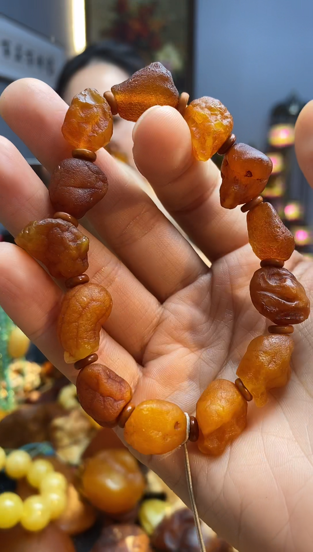 手链琥珀未镶嵌手串