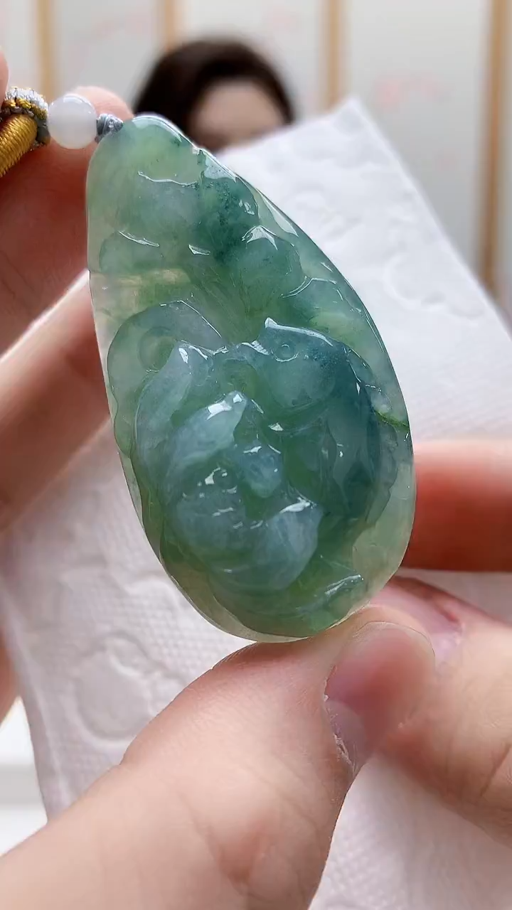 未镶嵌定制翡翠4829bb-毛货挂件60