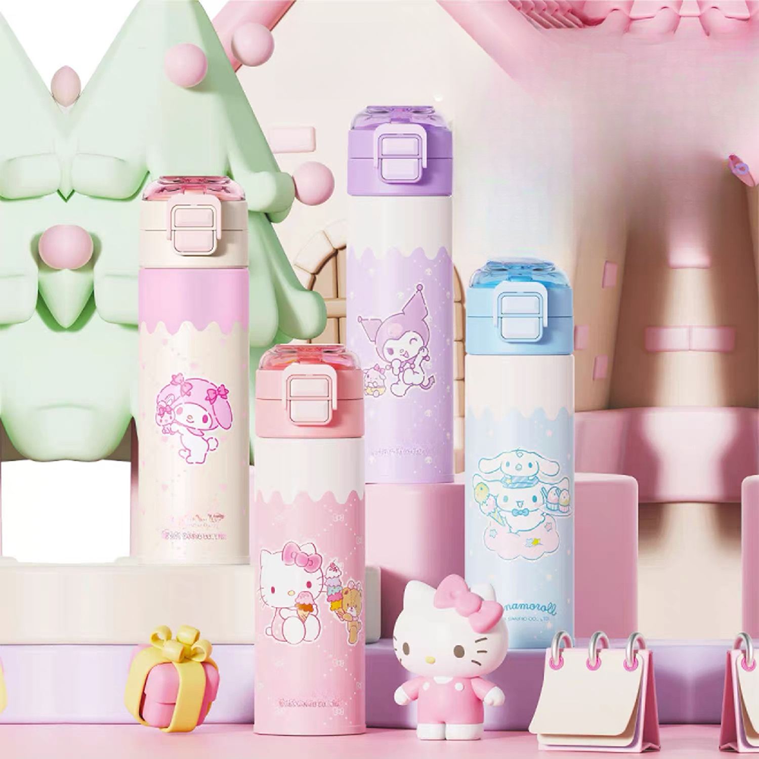 心语双饮可爱保温杯 520ml