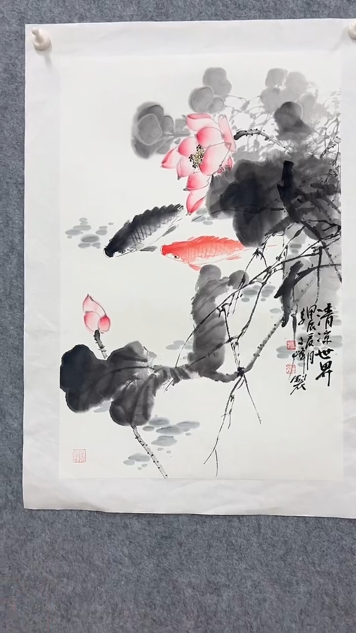 国画李文峰2.8平尺花鸟