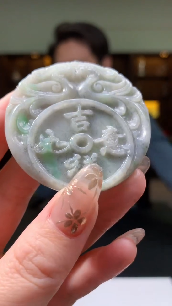 【闪购商品】翡翠颈饰未镶嵌8035yx-jj挂件63