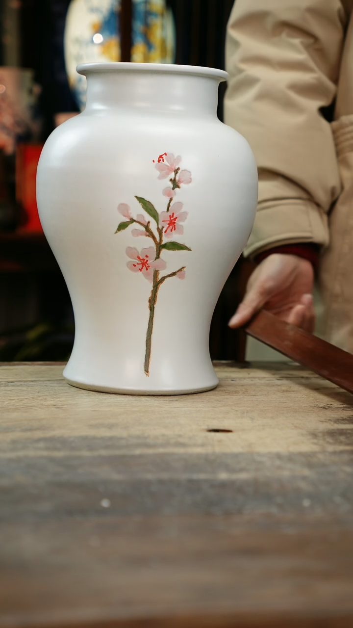 【闪购商品】瓷片景德镇纯手工釉下彩精品花瓶