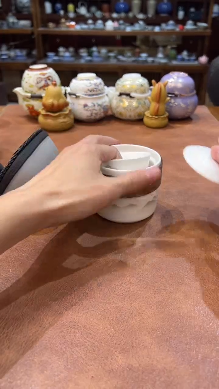 真的很便宜会开片的旅行茶具