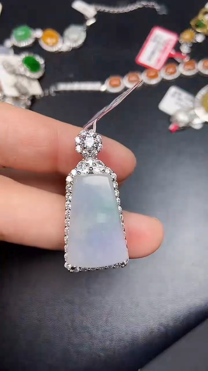 银S925镶嵌戒指翡翠2420