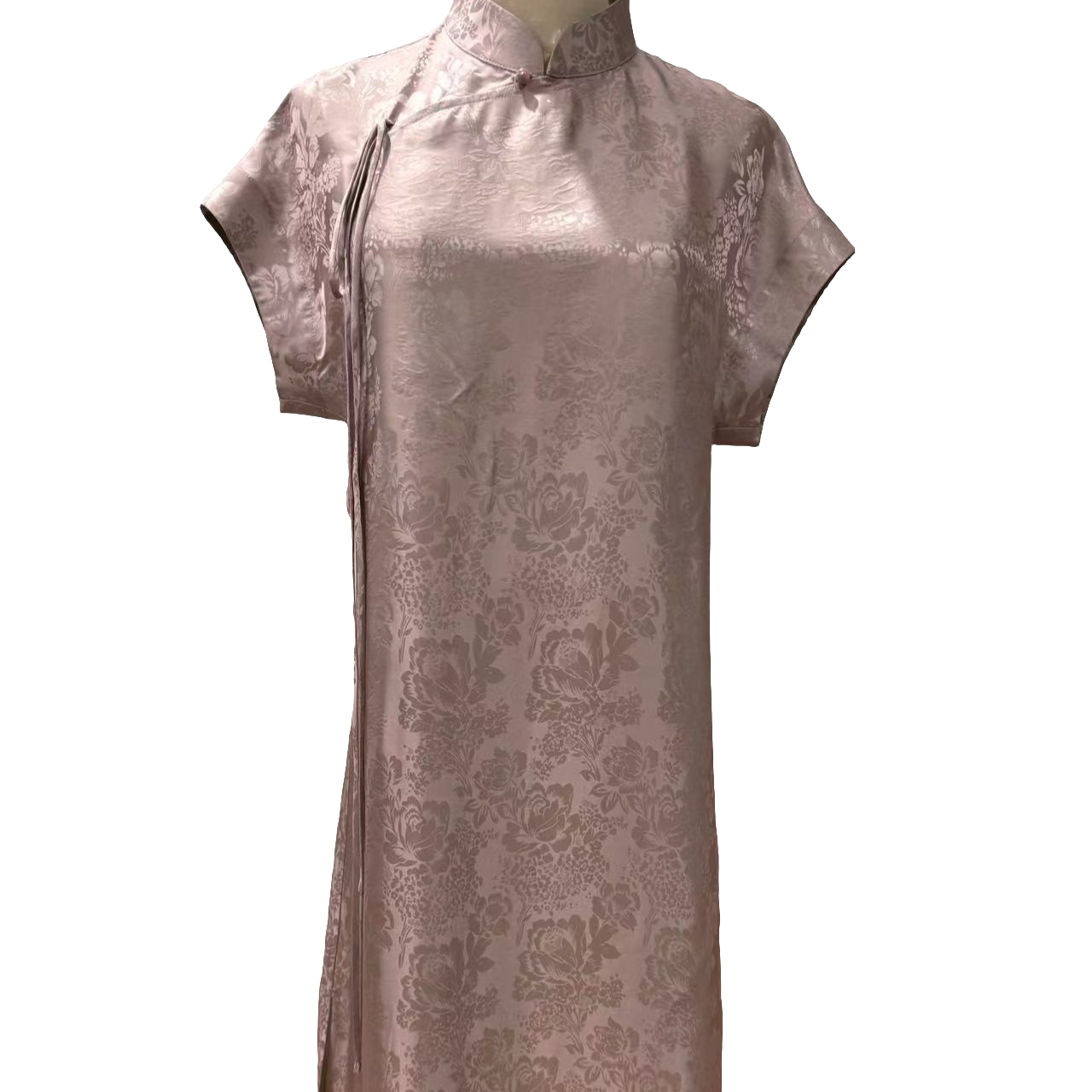 锦丝院【梦幻之恋】真丝桑蚕丝提花双面双穿连衣裙662102