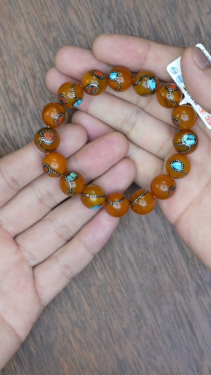 【闪购商品】琥珀裸石未镶嵌老蜡尼泊尔手串