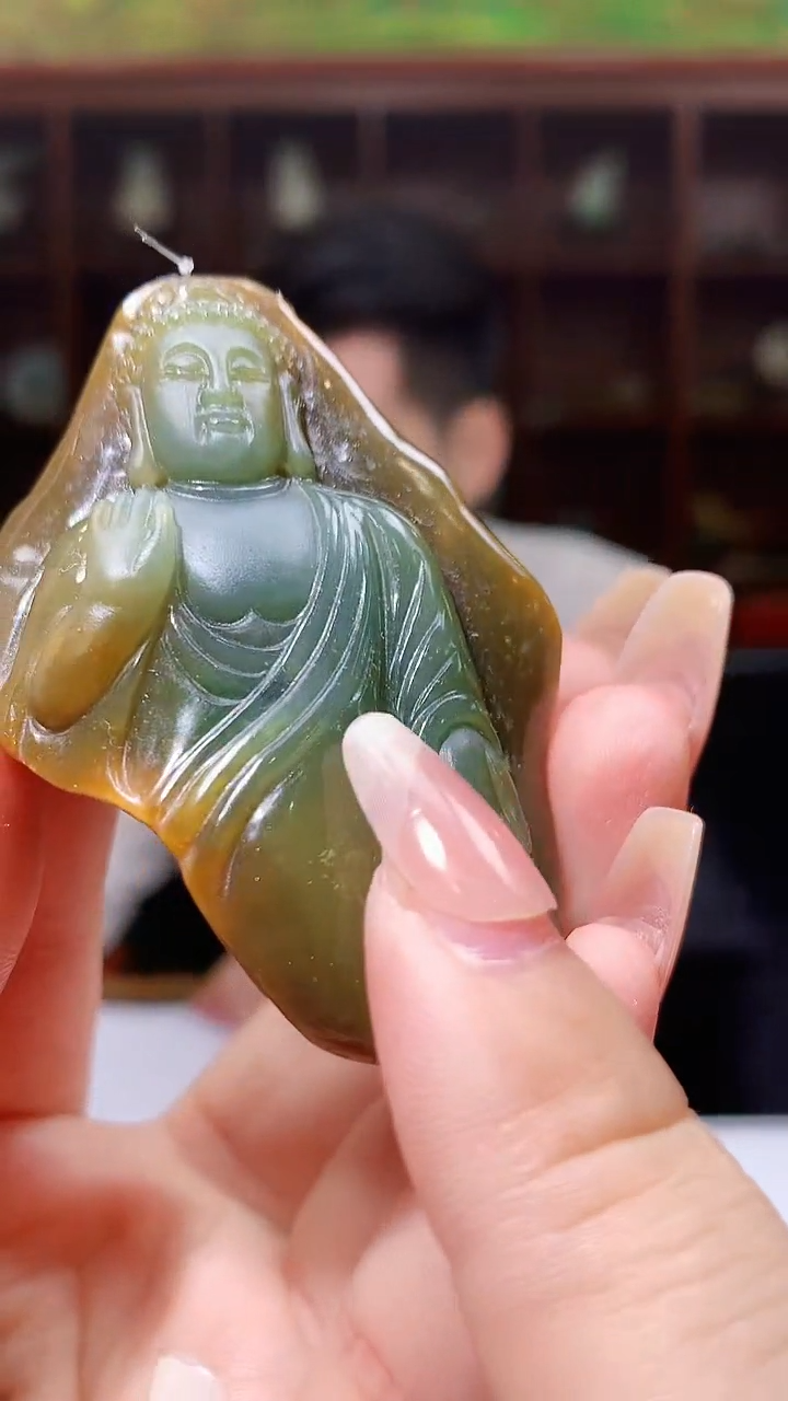 【闪购商品】定制翡翠未镶嵌1049xx-毛货挂件50