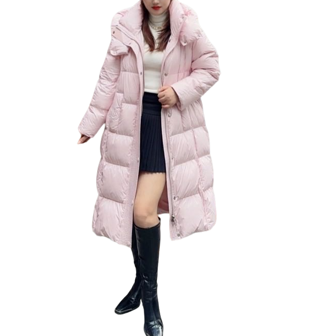 『在线』ZEM905简约泡芙长款连帽羽绒服