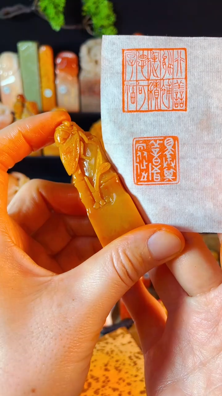 【闪购商品】老挝石印石手工篆刻《择其善者而从之..》