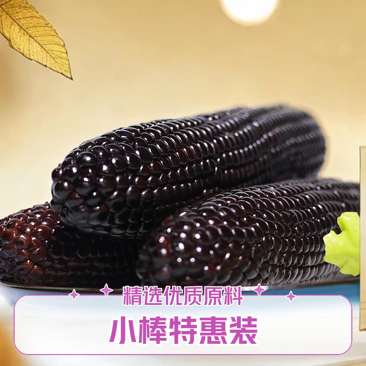 公立屯黑糯玉米小棒6根24年新鲜采摘头茬东北粘苞米颗粒饱满亮哥