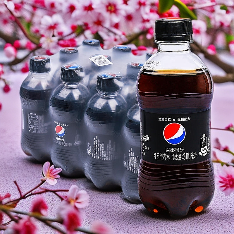 8瓶无糖百事可乐经典迷你网红便携小瓶装300ml多口味可选