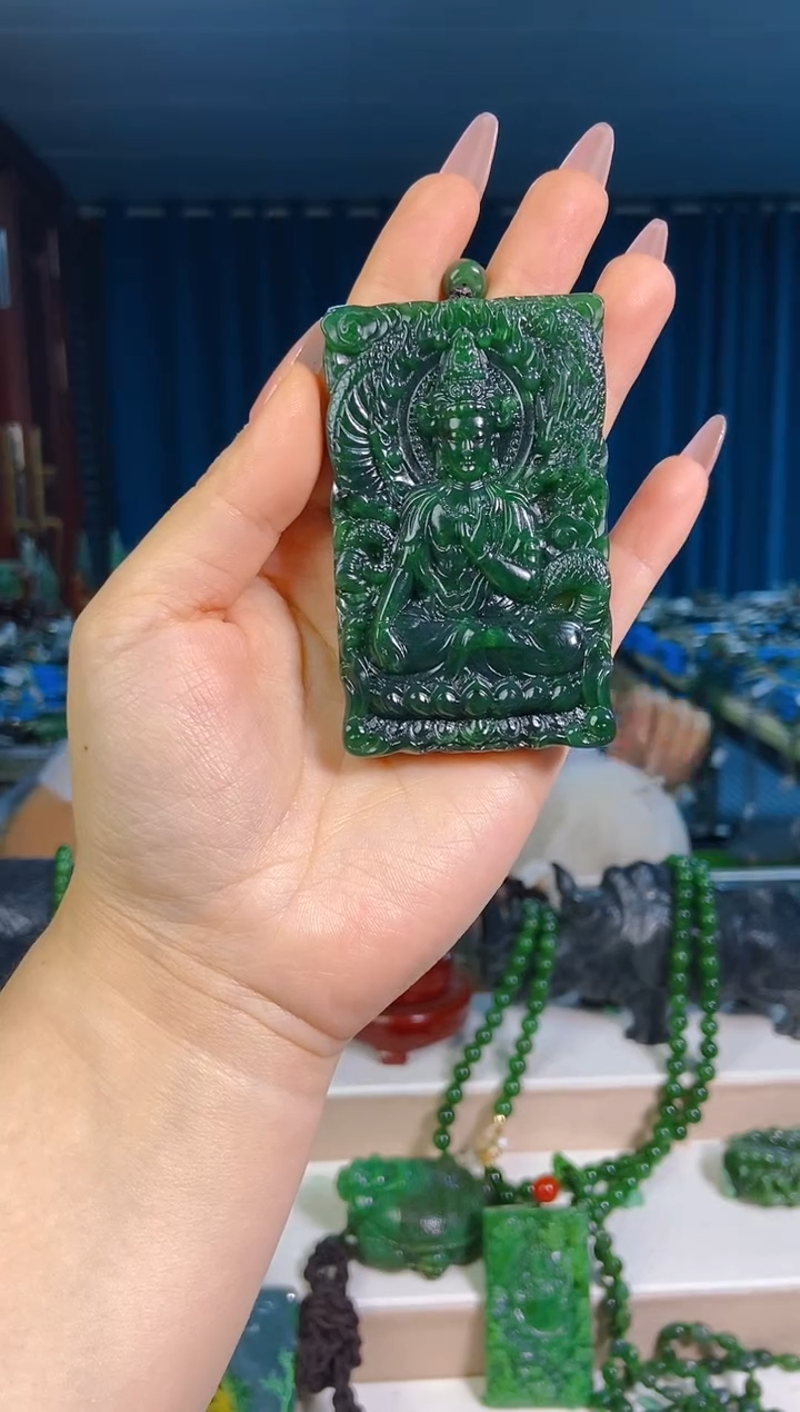 和田玉未镶嵌挂件1