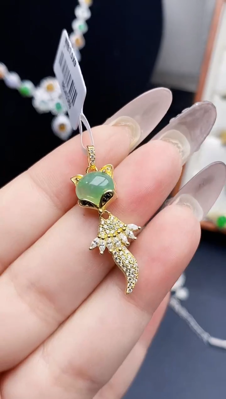 银S925镶嵌戒指翡翠7169