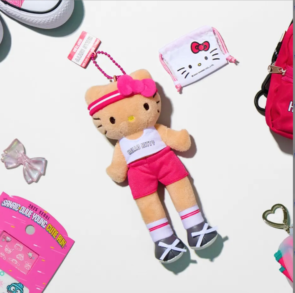 【咪小兔专属链接】三丽鸥联名马拉松系列kitty/hellokitty挂件