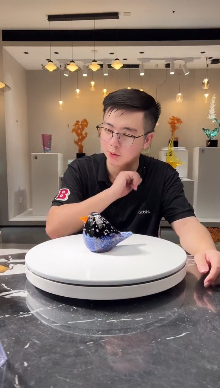 摆件巴比特美学-蓝黑色小鸟