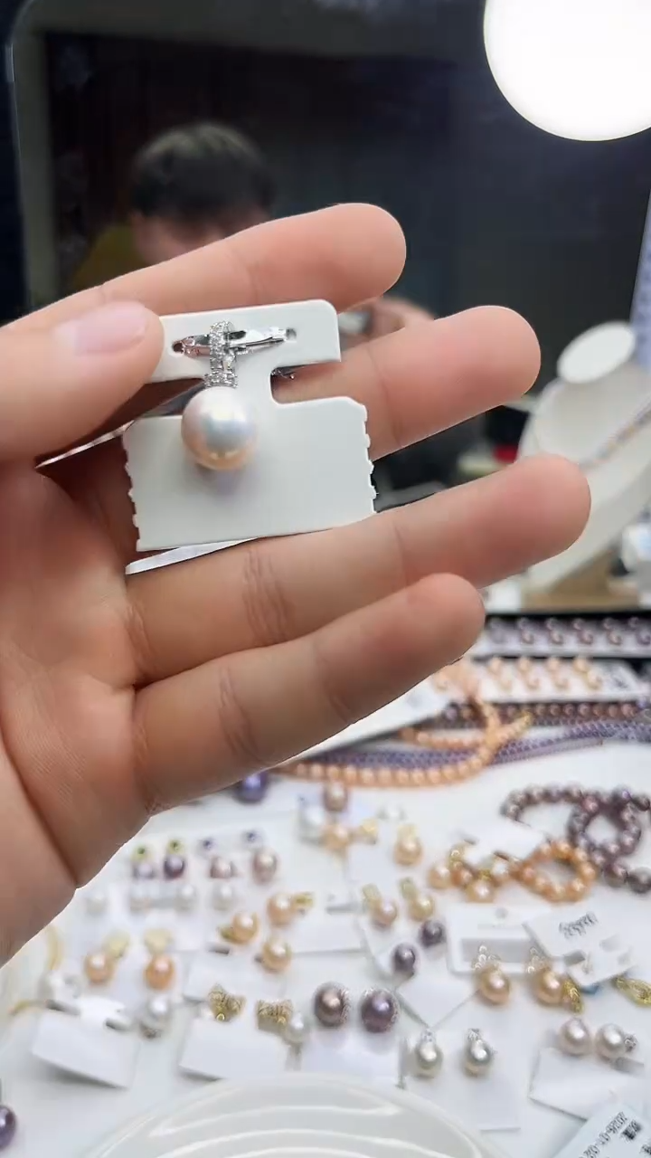 未镶嵌吊坠淡水珍珠白色系吊坠
