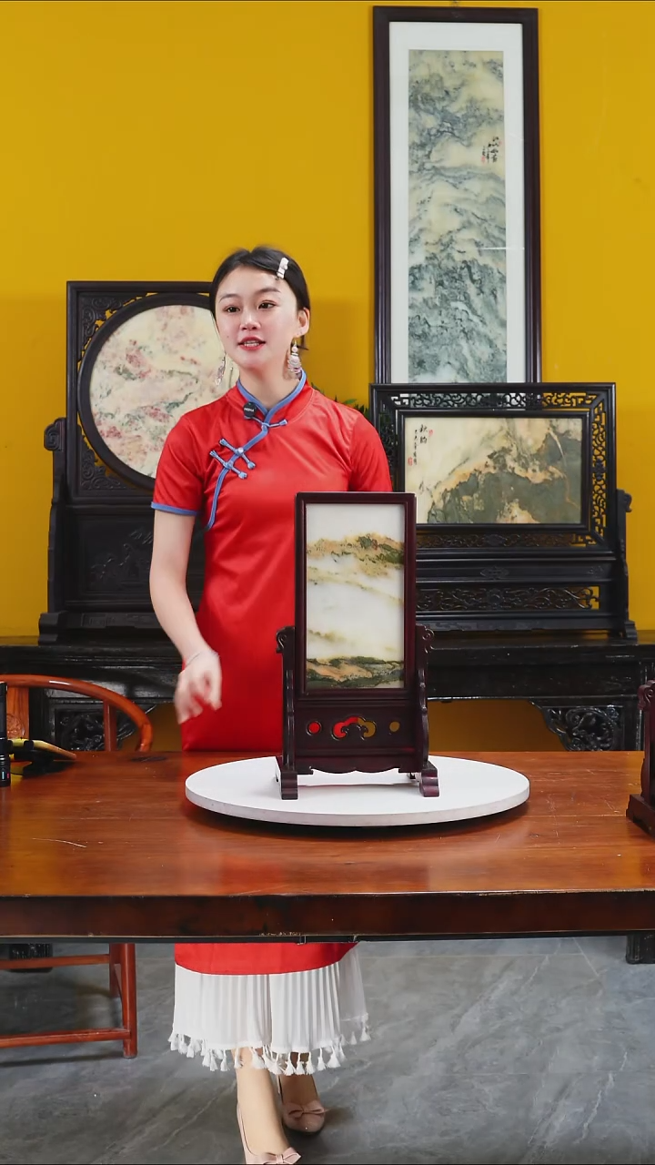 石材天然大理石画摆件