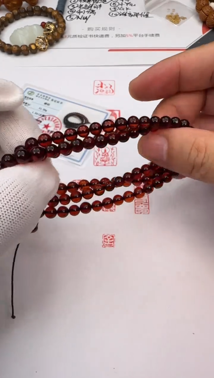 手串蜜蜡未镶嵌蜜蜡长串