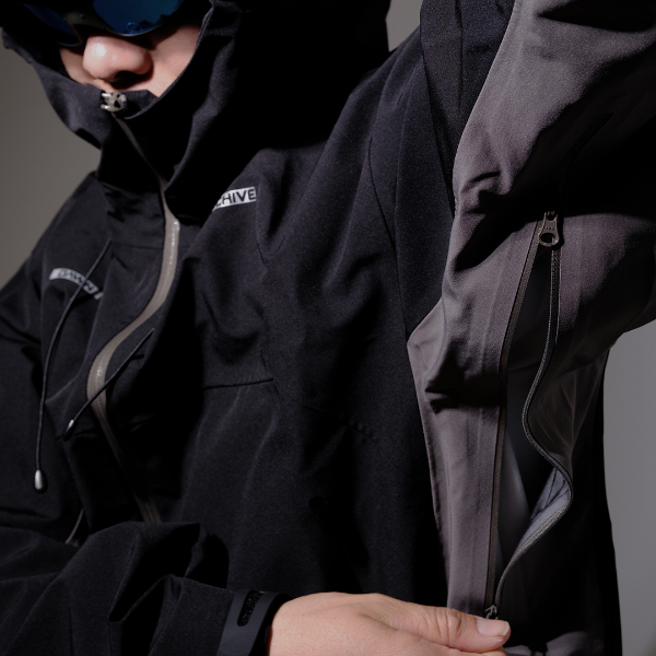 DAWN ARCHIVE户外冲锋夹克 徒步登山防风防水三防全压胶硬壳连帽