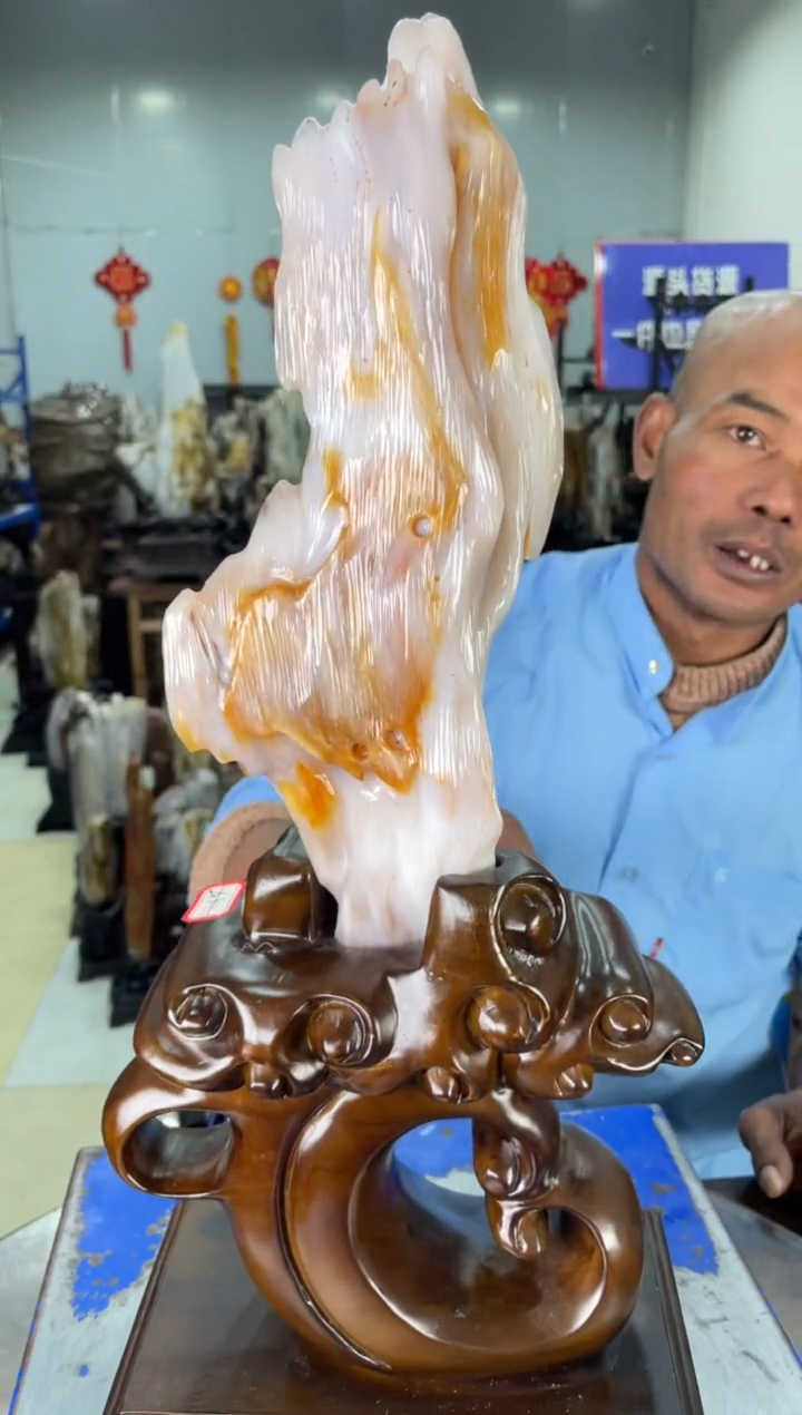 【闪购商品】硅化玉摆件未镶嵌113